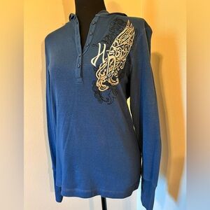 Harley Davidson Embellished Lightweight Hoodie